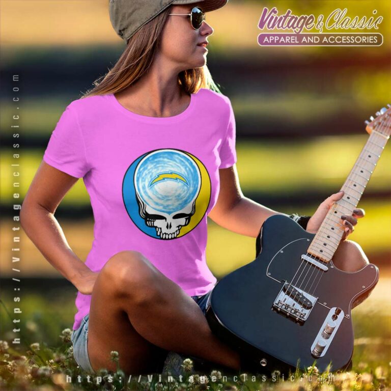 Los Angeles Chargers Shirt Nfl Grateful Dead Logo Women TShirt Los Angeles Chargers Shirt Nfl Grateful Dead Logo Women TShirt