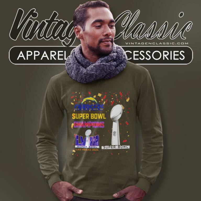 Los Angeles Chargers Shirt Super Bowl Champions Lviii Las Vegas 2024 Long Sleeve Tee Los Angeles Chargers Shirt Super Bowl Champions Lviii Las Vegas 2024 Long Sleeve Tee