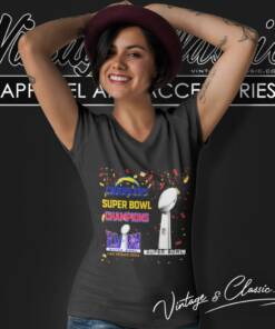 Los Angeles Chargers Shirt Super Bowl Champions Lviii Las Vegas 2024 V Neck TShirt