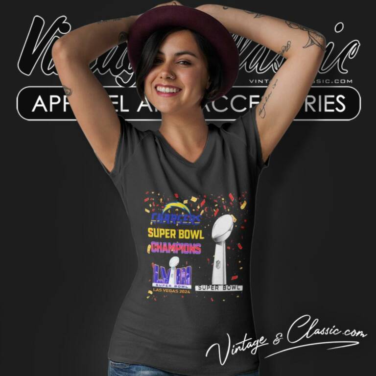 Los Angeles Chargers Shirt Super Bowl Champions Lviii Las Vegas 2024 V Neck TShirt Los Angeles Chargers Shirt Super Bowl Champions Lviii Las Vegas 2024 V Neck TShirt