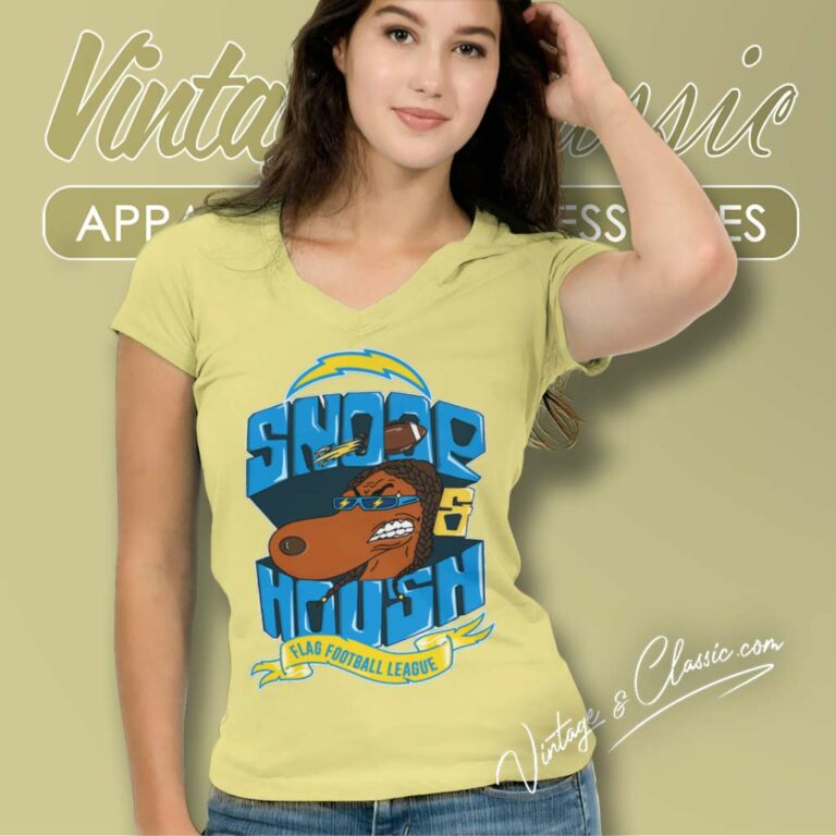 Los Angeles Chargers Snoop Dogg Shirt Snoop House League V Neck TShirt Los Angeles Chargers Snoop Dogg Shirt Snoop House League V Neck TShirt