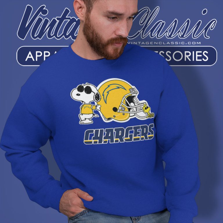 Los Angeles Chargers Snoopy And Woodstock Sweatshirt Los Angeles Chargers Snoopy And Woodstock Sweatshirt