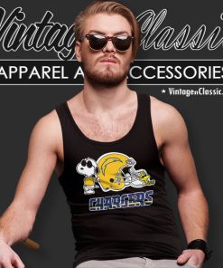Los Angeles Chargers Snoopy And Woodstock Tank Top Racerback