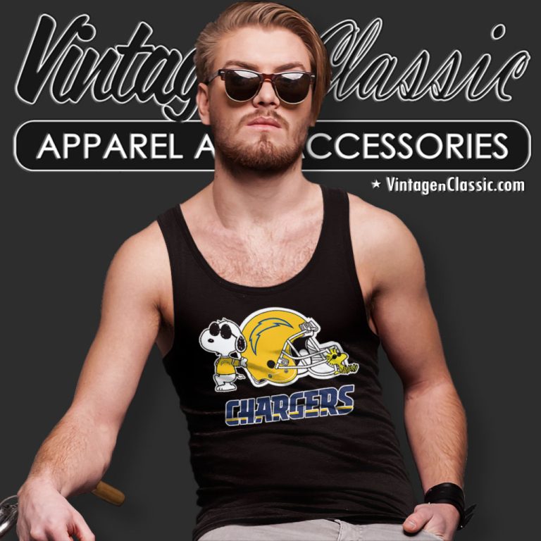 Los Angeles Chargers Snoopy And Woodstock Tank Top Racerback Los Angeles Chargers Snoopy And Woodstock Tank Top Racerback