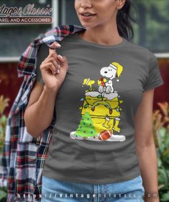 Los Angeles Chargers Snoopy Christmas Women TShirt