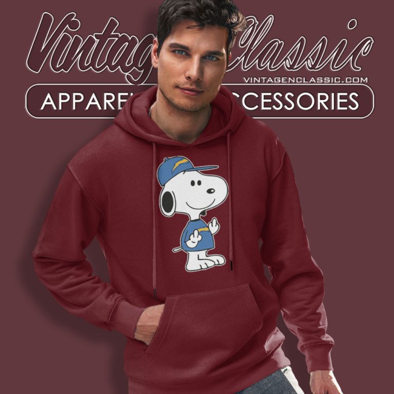 Los Angeles Chargers Snoopy Double Middle Fingers Fuck You Hoodie Los Angeles Chargers Snoopy Double Middle Fingers Fuck You Hoodie
