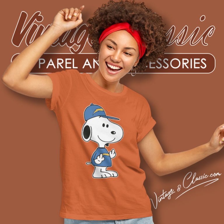 Los Angeles Chargers Snoopy Double Middle Fingers Fuck You Women T Shirt Los Angeles Chargers Snoopy Double Middle Fingers Fuck You Women T Shirt