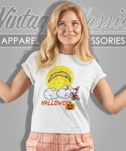 Los Angeles Chargers Snoopy Halloween Women T Shirt
