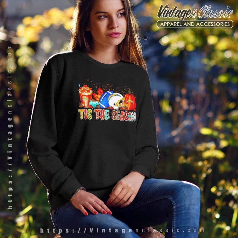 Los Angeles Chargers Tis The Season Halloween Sweatshirt Los Angeles Chargers Tis The Season Halloween Sweatshirt