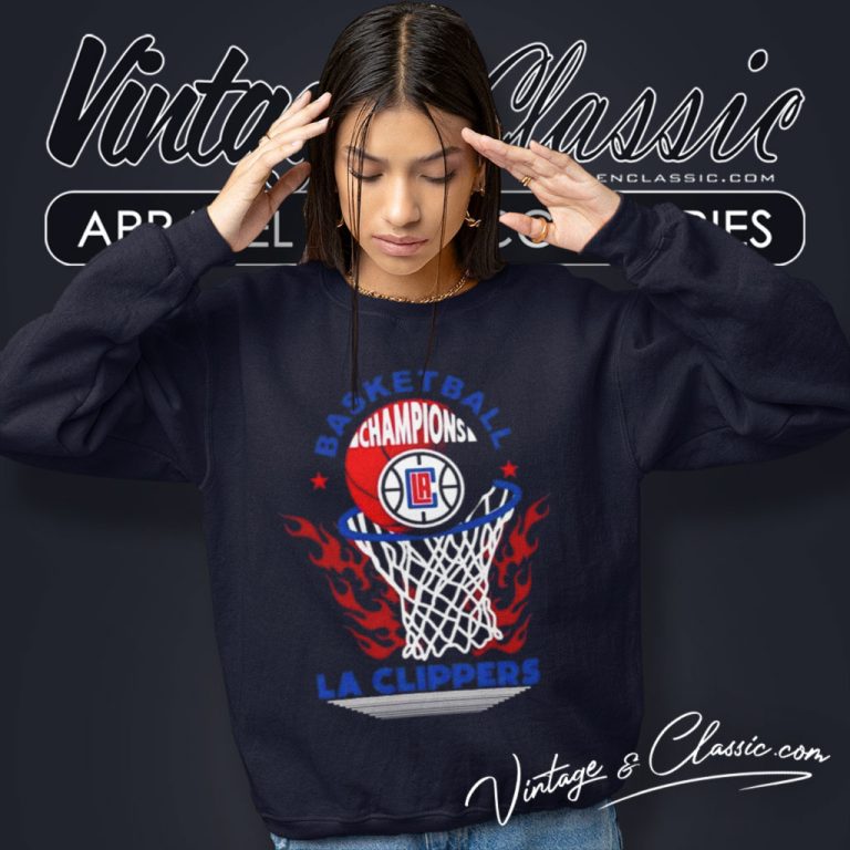 Los Angeles Clippers Basketball Champions Fire Logo 2023 Sweatshirt Los Angeles Clippers Basketball Champions Fire Logo 2023 Sweatshirt