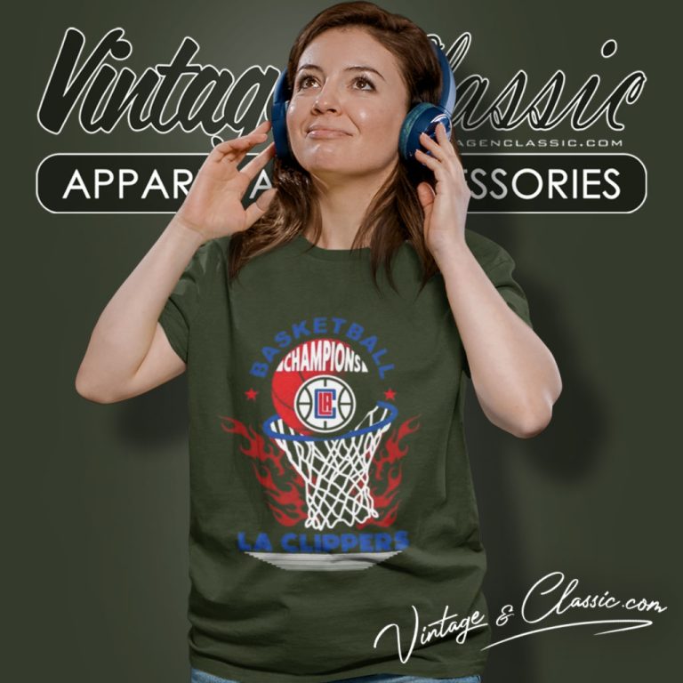 Los Angeles Clippers Basketball Champions Fire Logo 2023 Women T Shirt Los Angeles Clippers Basketball Champions Fire Logo 2023 Women T Shirt