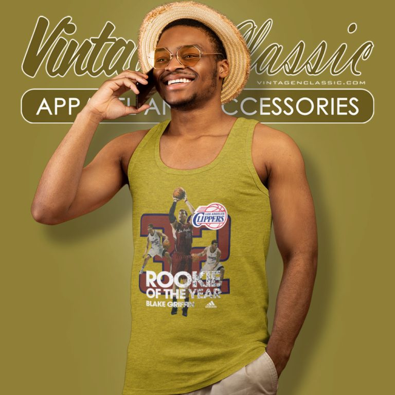 Los Angeles Clippers Blake Griffin 32 Rookie Of The Years Tank Top Racerback Los Angeles Clippers Blake Griffin 32 Rookie Of The Years Tank Top Racerback