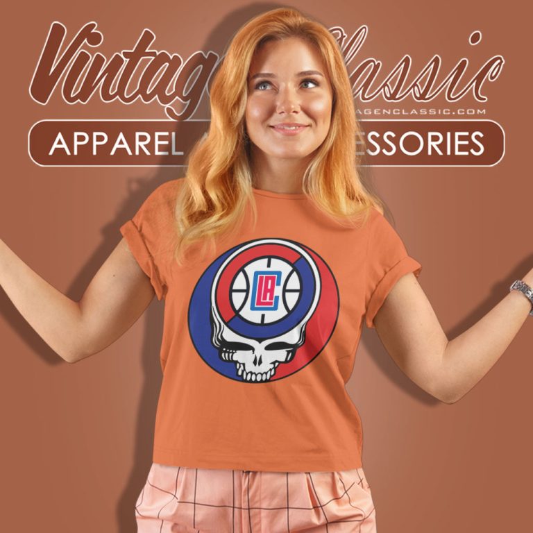 Los Angeles Clippers Grateful Dead Steal Your Face Women T Shirt Los Angeles Clippers Grateful Dead Steal Your Face Women T Shirt