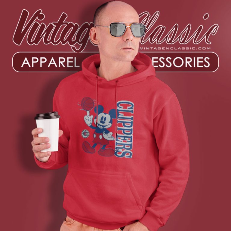 Los Angeles Clippers Junk Food Black Disney Vintage Mickey Baller Hoodie Los Angeles Clippers Junk Food Black Disney Vintage Mickey Baller Hoodie