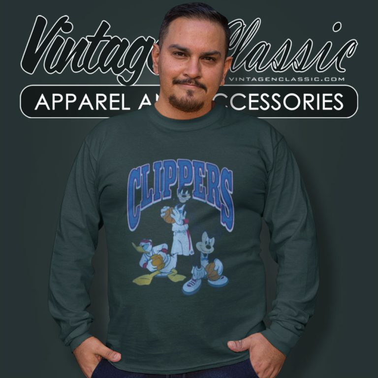 Los Angeles Clippers Junk Food Team Mickey Squad Qb Long Sleeve Tee Los Angeles Clippers Junk Food Team Mickey Squad Qb Long Sleeve Tee