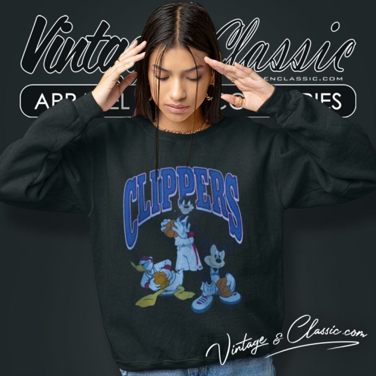 Los Angeles Clippers Junk Food Team Mickey Squad Qb Sweatshirt Los Angeles Clippers Junk Food Team Mickey Squad Qb Sweatshirt