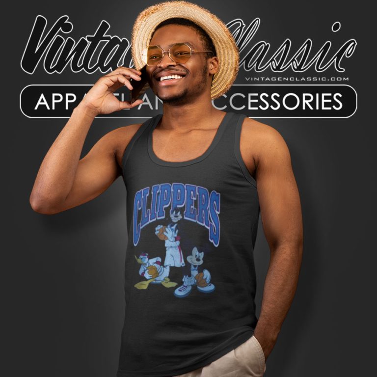 Los Angeles Clippers Junk Food Team Mickey Squad Qb Tank Top Racerback Los Angeles Clippers Junk Food Team Mickey Squad Qb Tank Top Racerback