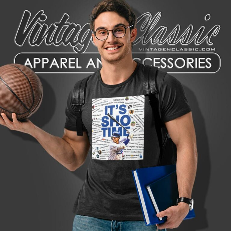 Los Angeles Dodgers Announce Shohei Ohtani Its Sho Time T Shirt Los Angeles Dodgers Announce Shohei Ohtani Its Sho Time T Shirt
