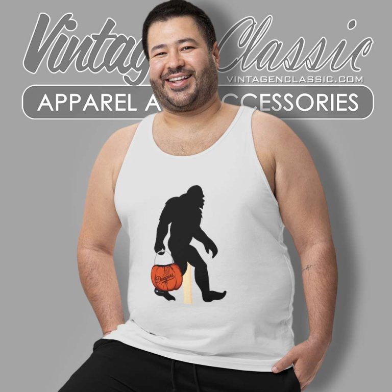 Los Angeles Dodgers Bigfoot Halloween Tank Top Racerback Los Angeles Dodgers Bigfoot Halloween Tank Top Racerback