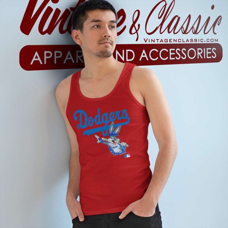 Los Angeles Dodgers Bugs Bunny Tank Top Racerback Los Angeles Dodgers Bugs Bunny Tank Top Racerback