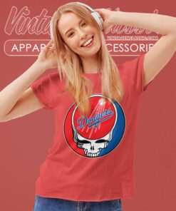 Los Angeles Dodgers Grateful Dead Logo Women TShirt