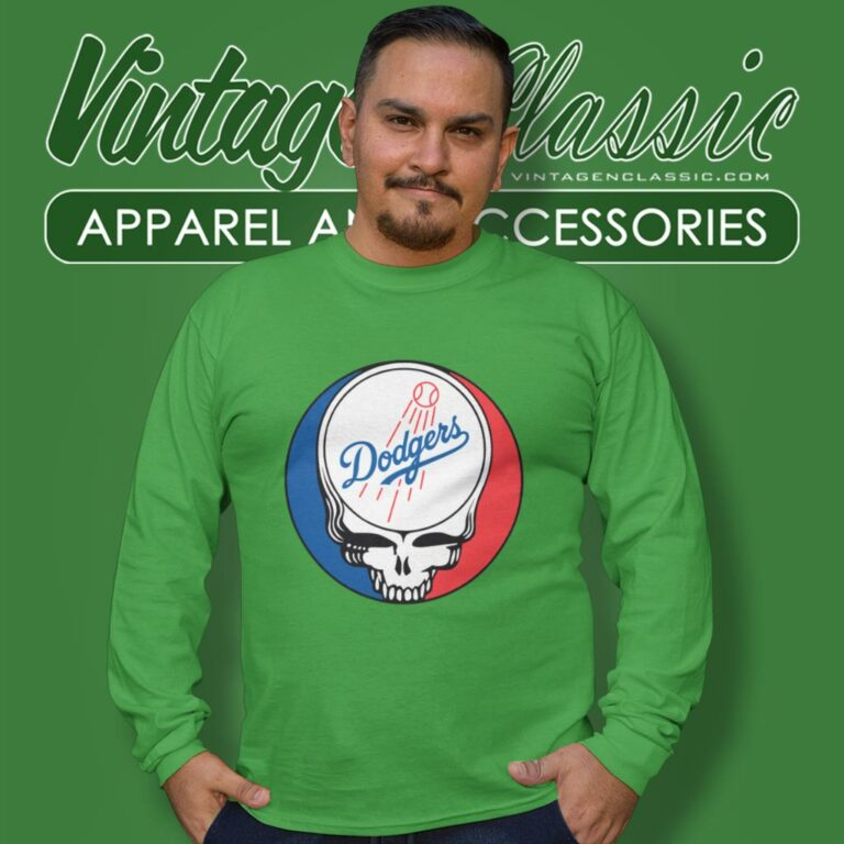 Los Angeles Dodgers Grateful Dead Steal Your Face Long Sleeve Tee Los Angeles Dodgers Grateful Dead Steal Your Face Long Sleeve Tee