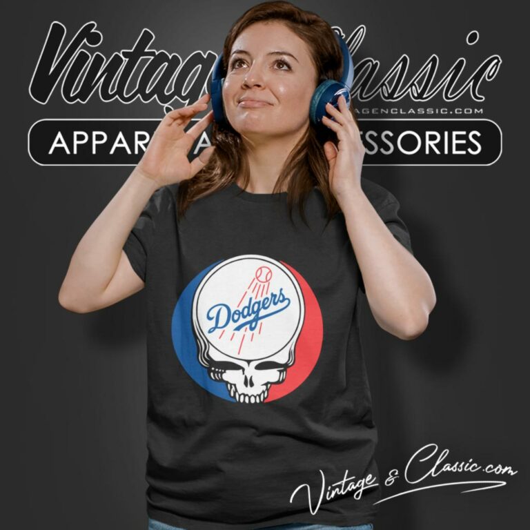 Los Angeles Dodgers Grateful Dead Steal Your Face Women T Shirt Los Angeles Dodgers Grateful Dead Steal Your Face Women T Shirt