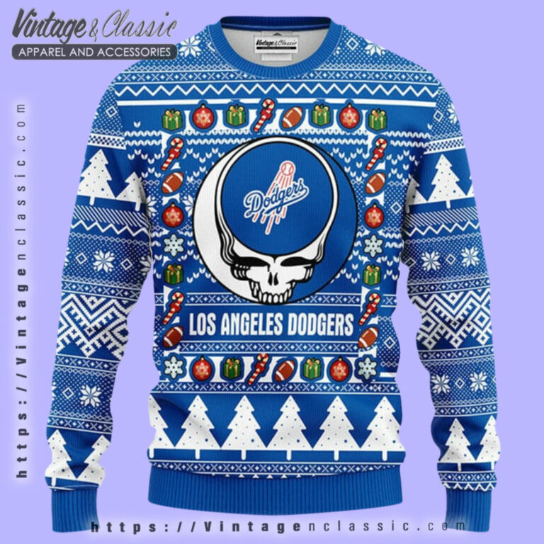 Los Angeles Dodgers Grateful Dead Ugly Sweater Ugly Christmas Sweater Los Angeles Dodgers Grateful Dead Ugly Sweater Ugly Christmas Sweater