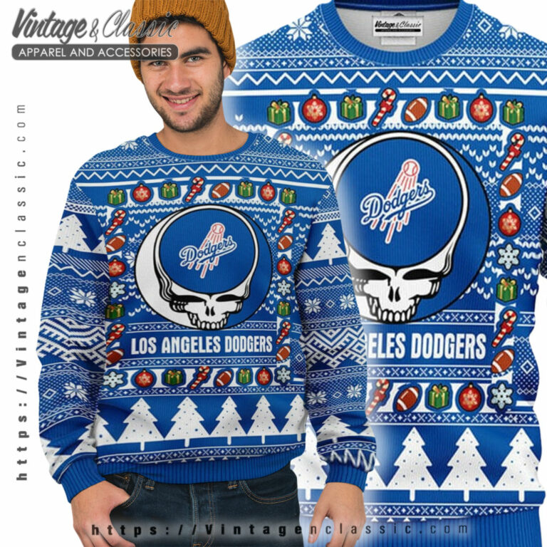 Los Angeles Dodgers Grateful Dead Ugly Sweater Ugly Sweater Los Angeles Dodgers Grateful Dead Ugly Sweater Ugly Sweater