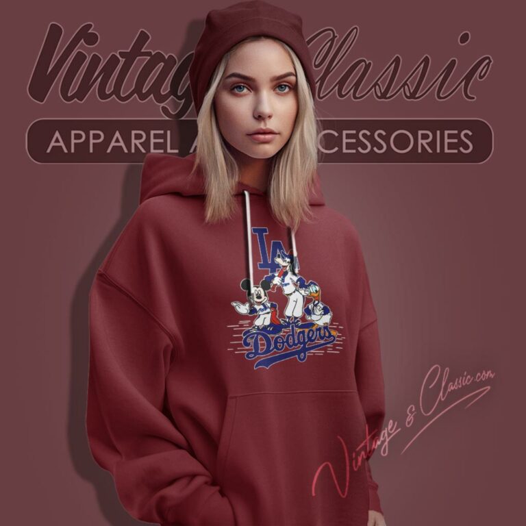 Los Angeles Dodgers Mickey Mouse Donald Duck Goofy Hoodie Los Angeles Dodgers Mickey Mouse Donald Duck Goofy Hoodie