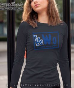Los Angeles Dodgers Nwo Logo Shirt 4 Los Angeles Dodgers Nwo Logo Long Sleeve Tee