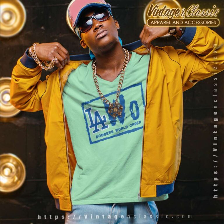 Los Angeles Dodgers Nwo Logo V Neck TShirt Los Angeles Dodgers Nwo Logo V Neck TShirt