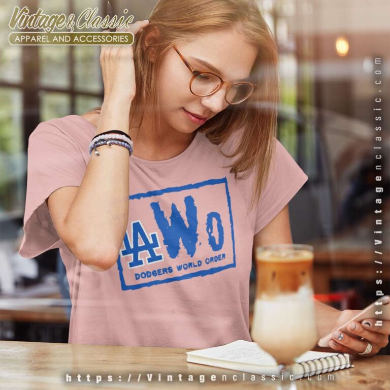 Los Angeles Dodgers Nwo Logo Women TShirt Los Angeles Dodgers Nwo Logo Women TShirt