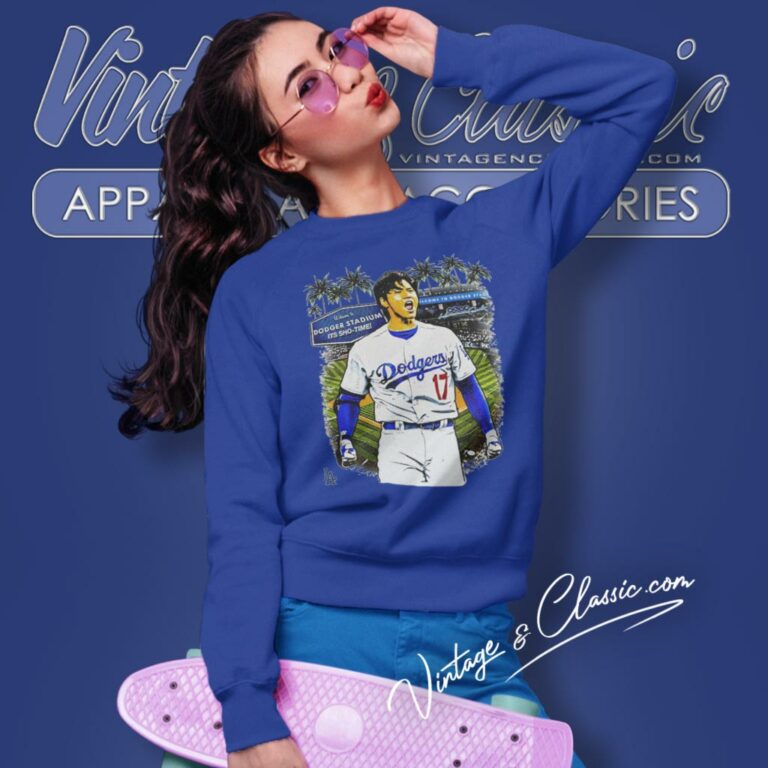 Los Angeles Dodgers Shohei Ohtani Dodger Stadium Its Shotime Sweatshirt Los Angeles Dodgers Shohei Ohtani Dodger Stadium Its Shotime Sweatshirt