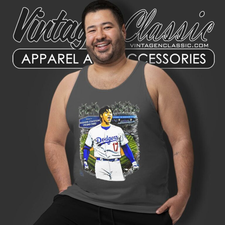 Los Angeles Dodgers Shohei Ohtani Dodger Stadium Its Shotime Tank Top Racerback Los Angeles Dodgers Shohei Ohtani Dodger Stadium Its Shotime Tank Top Racerback