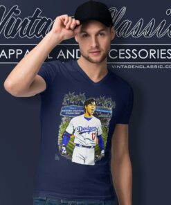 Los Angeles Dodgers Shohei Ohtani Dodger Stadium Its Shotime V Neck TShirt