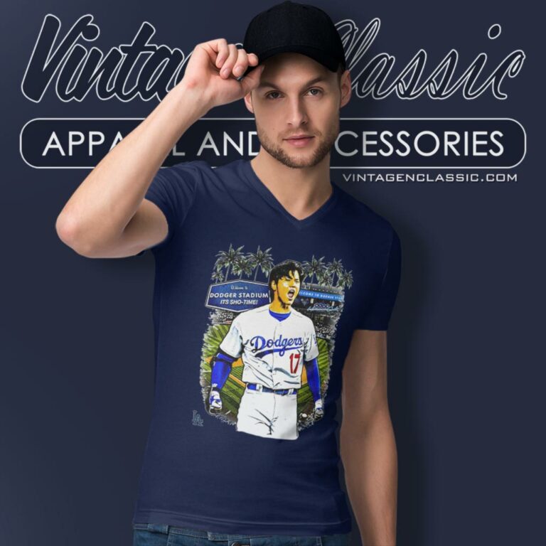 Los Angeles Dodgers Shohei Ohtani Dodger Stadium Its Shotime V Neck TShirt Los Angeles Dodgers Shohei Ohtani Dodger Stadium Its Shotime V Neck TShirt