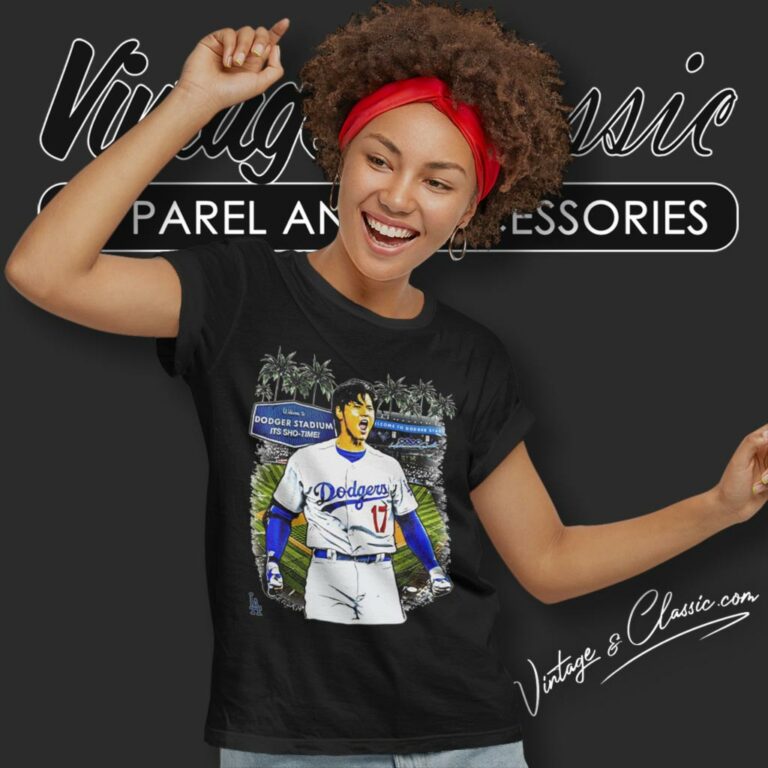 Los Angeles Dodgers Shohei Ohtani Dodger Stadium Its Shotime Women T Shirt Los Angeles Dodgers Shohei Ohtani Dodger Stadium Its Shotime Women T Shirt