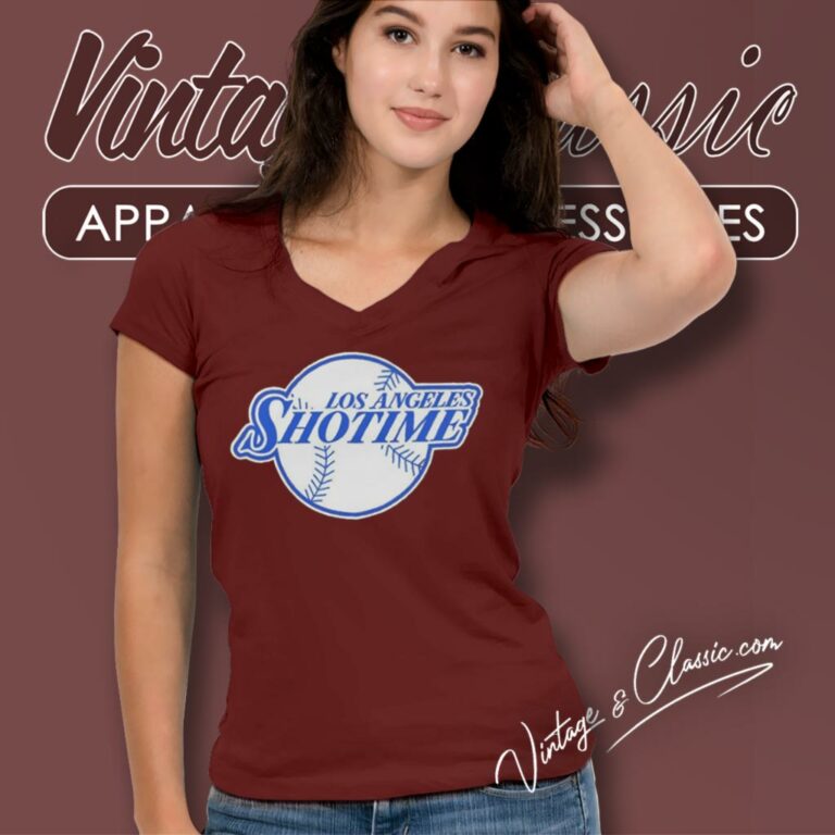 Los Angeles Dodgers Shotime Shohei Ohtani V Neck TShirt Los Angeles Dodgers Shotime Shohei Ohtani V Neck TShirt