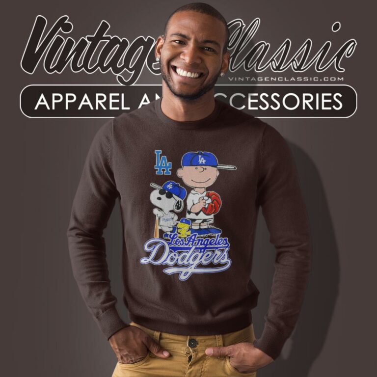 Los Angeles Dodgers Snoopy Charlie Brown Woodstock Sweatshirt Los Angeles Dodgers Snoopy Charlie Brown Woodstock Sweatshirt