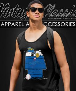 Los Angeles Dodgers Snoopy Woodstock Resting Together Tank Top Racerback