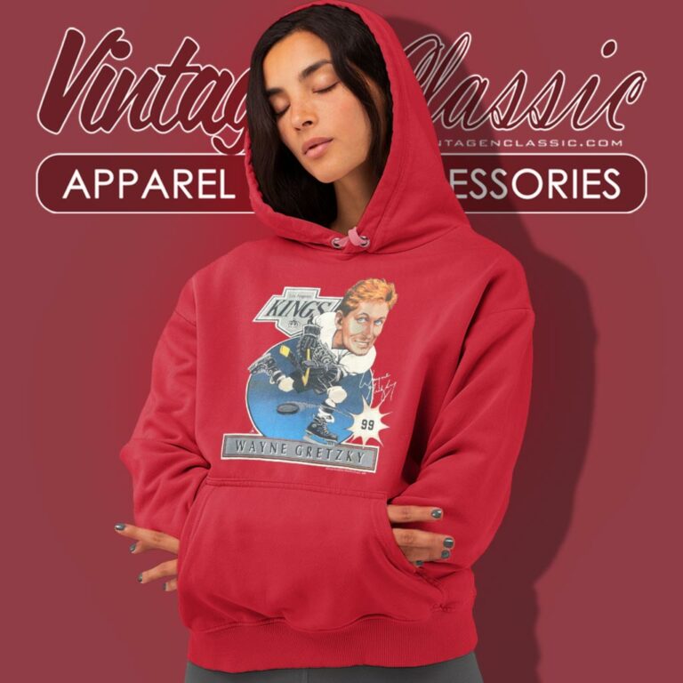 Los Angeles Kings 99 Wayne Gretzky Caricature Hoodie Los Angeles Kings 99 Wayne Gretzky Caricature Hoodie