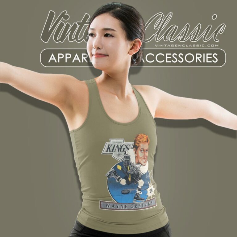 Los Angeles Kings 99 Wayne Gretzky Caricature Tank Top Racerback Los Angeles Kings 99 Wayne Gretzky Caricature Tank Top Racerback