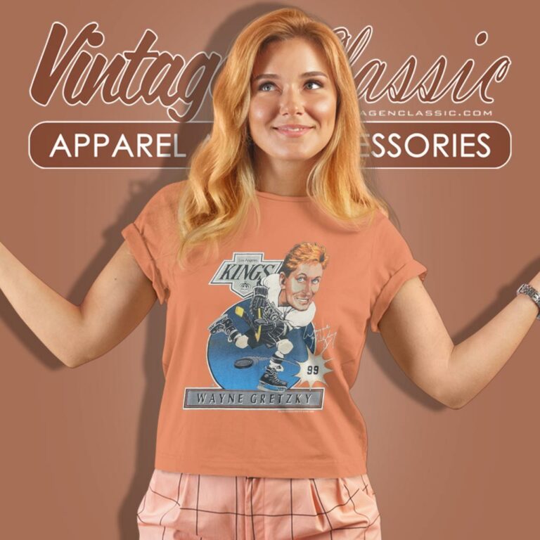 Los Angeles Kings 99 Wayne Gretzky Caricature Women T Shirt Los Angeles Kings 99 Wayne Gretzky Caricature Women T Shirt