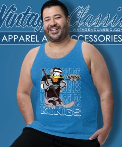 Los Angeles Kings Donald Duck Hockey Shirt Tank Top Racerback