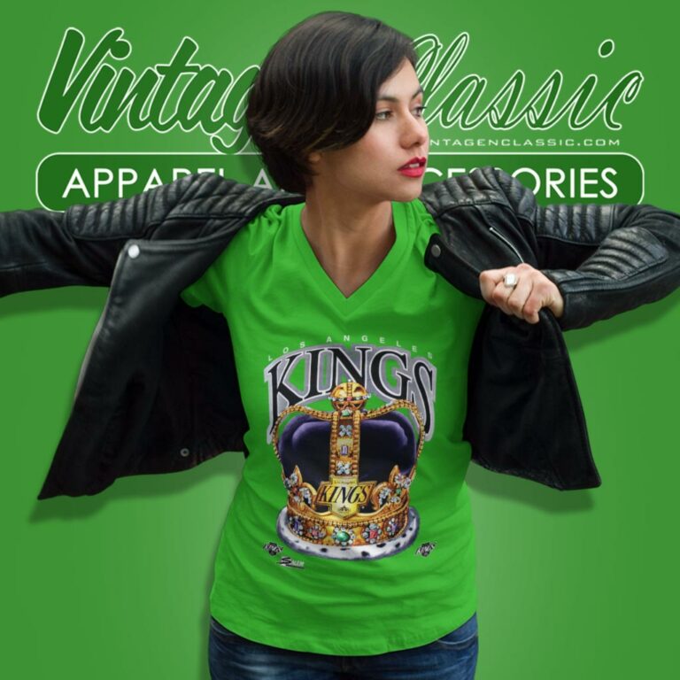 Los Angeles Kings Logo Nhl 90s V Neck TShirt Los Angeles Kings Logo Nhl 90s V Neck TShirt