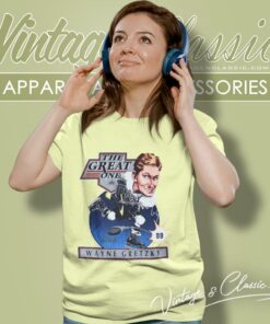 Los Angeles Kings Wayne Gretzky Caricature Cartoon 1988 Nhl Hockey Women T Shirt