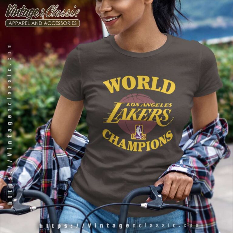 Los Angeles Lakers 1985 Nba Champions Women TShirt Los Angeles Lakers 1985 Nba Champions Women TShirt