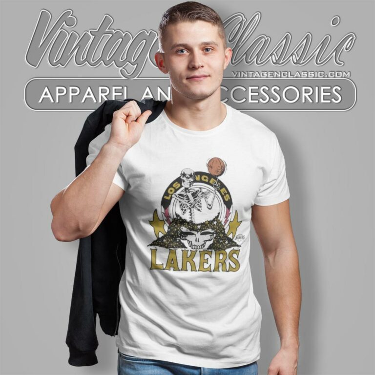 Los Angeles Lakers Grateful Dead Skull T Shirt Los Angeles Lakers Grateful Dead Skull T Shirt