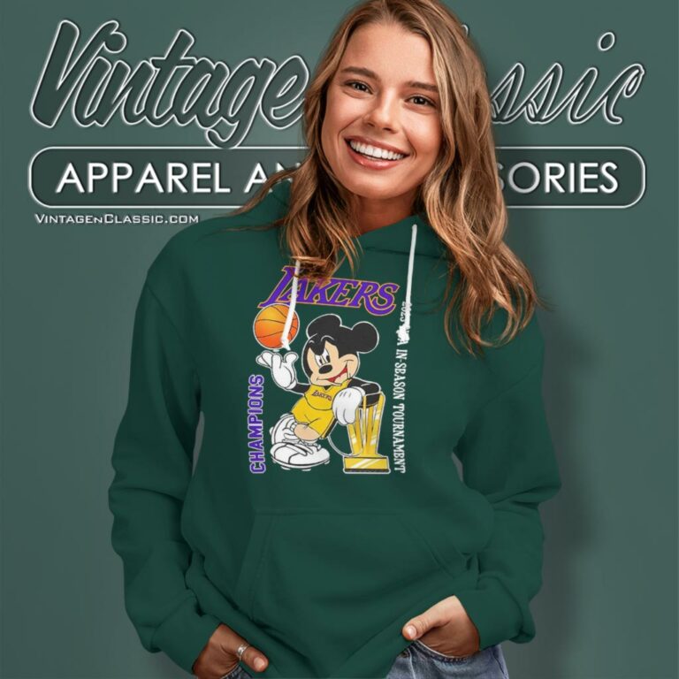 Los Angeles Lakers Mickey Mouse 2023 Nba In Season Tournament Champions Hoodie Los Angeles Lakers Mickey Mouse 2023 Nba In Season Tournament Champions Hoodie